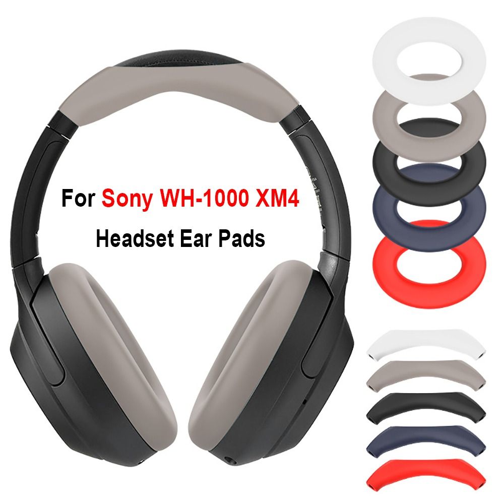 Sony Headphone Wh-1000Xm4 - Headset-Zubehör Kopfhörer-Ohrpolster-Abdeckung Stoßfeste Silikon-Ersatz-Ohrpolster Weich und