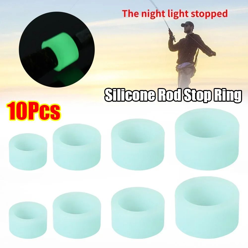 Vape Band Silicone - 10Pcs Langlebige Silikon Angelrute Anti-skid Kreis